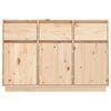 vidaXL Skjenk 110x36x75 cm heltre furu