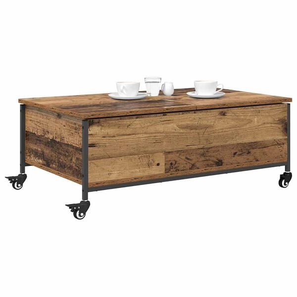 vidaXL Kaffebord Gamle tre 91 x 55 x 32 cm Konstruert tre