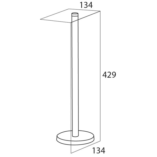 Tiger Toalettrullholder s&oslash;lv 13,4x13,4 cm 446420946