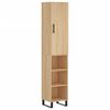 vidaXL Highboard sonoma eik 34,5x34x180 cm konstruert tre