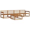 vidaXL Utend&oslash;rs sofa-sett 5 pcs Naturlig Solid akasietre