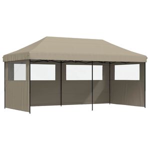 vidaXL Partytelt 292 x 580 x 315 cm Gr&aring;brun Oxford Stoff