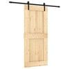 vidaXL Skyved&oslash;r 90 x 210 cm Massiv Furu Tre (Ubehandlet)