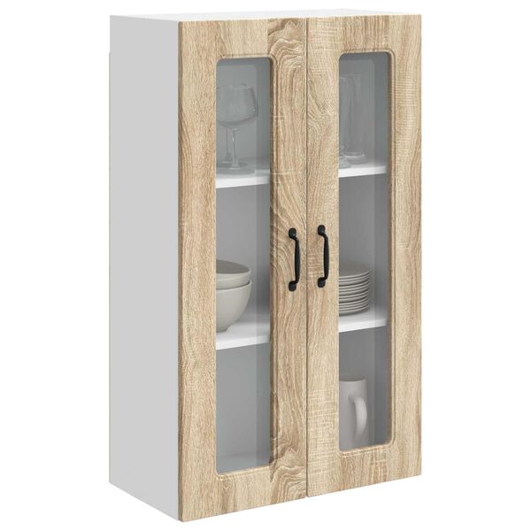 vidaXL Kj&oslash;kkenskap Kalmar Sonoma eik 60 x 31 x 100 cm Konstruert tre