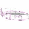 vidaXL Sengestamme med hodegjerde Naturlig 140 x 190 cm Massiv furu