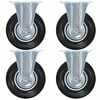 vidaXL Faste hjul 4 stk 125 mm