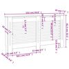 vidaXL Radiatordeksel 152x19x81,5 cm MDF