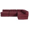 vidaXL Modulsofa 4 pcs Marron stoff