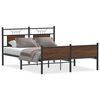 vidaXL Sengeramme uten madrass brun eik 150x200 cm konstruert tre