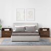 vidaXL Nattbord med skuff 2 stk brun eik 51x31x47 cm