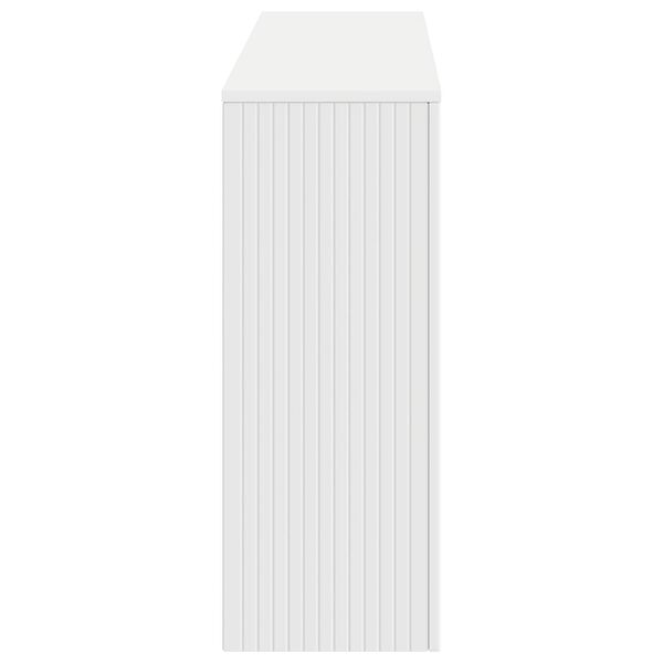 vidaXL Konsollbord Stripete Hvit 155 x 29 x 74 cm Konstruert tre