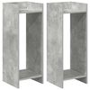 vidaXL Planteholder 2 stk. BetongGr&aring; 30 x 30 x 80 cm Konstruert tre