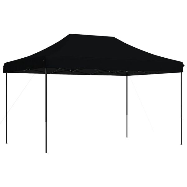 vidaXL Sammenleggbart partytelt pop-up svart 440x292x315 cm