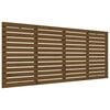 vidaXL Veggmontert hodegavl honningbrun 206x3x91,5 cm heltre furu