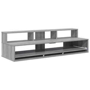 vidaXL Studiobord Gr&aring; Sonoma 152 x 42,5 x 36 cm Konstruert tre