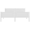 vidaXL Sengeramme hvit heltre furu 140x200 cm