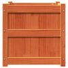 vidaXL Plantekasser 2 stk brun heltre furu