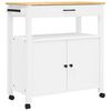 vidaXL Kj&oslash;kkenvogn MONZA 84x40x88,5 cm heltre furu