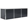 vidaXL H&oslash;ybed antrasitt 240x80x77 cm galvanisert st&aring;l