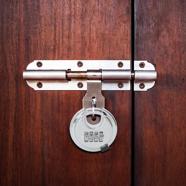 vidaXL Discus-l&aring;ser med n&oslash;kler 6 pcs s&oslash;lv 7 x 2.3 x 7 cm