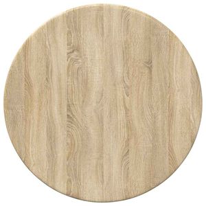 vidaXL Bordplate &Oslash; 30 x 1,5 cm Rund Konstruert tre Sonoma eik