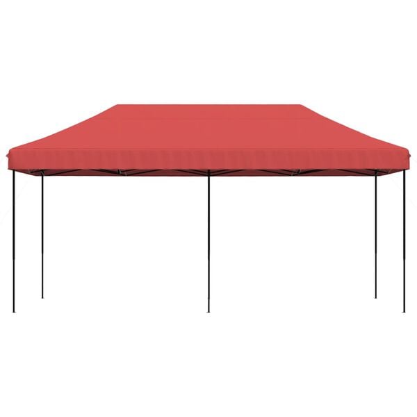 vidaXL Sammenleggbart partytelt pop-up burgunder 580x292x315 cm