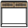 vidaXL Konsollbord svart 80x30x75 cm konstruert tre og jern