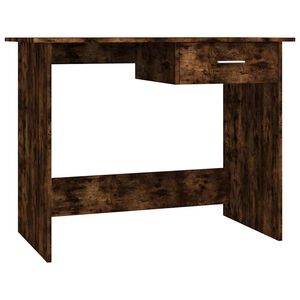 vidaXL Skrivebord r&oslash;kt eik 100x50x76 cm konstruert tre