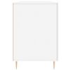 vidaXL Skrivebord hvit 140x50x75 cm konstruert tre