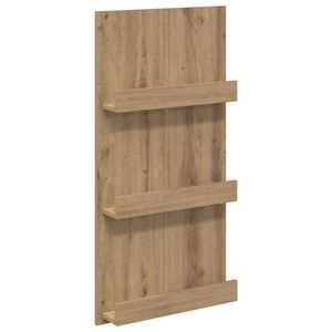 vidaXL Magasinreol Artisan Eik 51 x 11 x 102 cm Konstruert tre