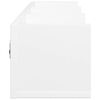 vidaXL Veggskap hvit 75x18x16,5 cm konstruert tre