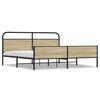 vidaXL Sengeramme i metall uten madrass sonoma eik 183x213 cm
