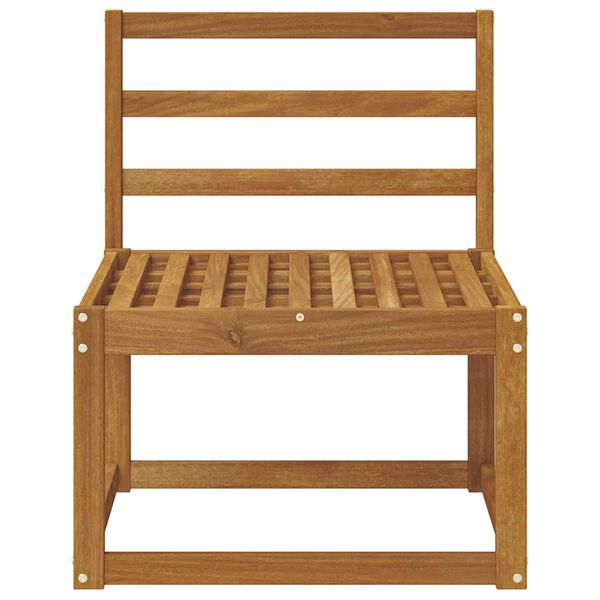 vidaXL Ute Midt Sofa Solid akasietre Naturlig 59 x 63 x 73 cm