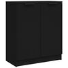 vidaXL Skjenk svart 60x30x70 cm konstruert tre
