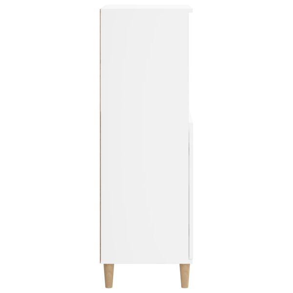 vidaXL Highboard hvit 60x36x110 cm konstruert tre