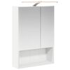 vidaXL Baderomsspeilskap Hvit 50 x 14,5 x 70 cm Konstruert tre