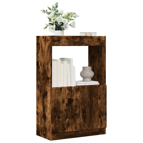 vidaXL Highboard r&oslash;kt eik 63x33x100 cm konstruert tre