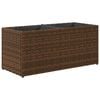 vidaXL Plantekasser med 2 potter 2 stk brun 72x30x32 cm polyrotting