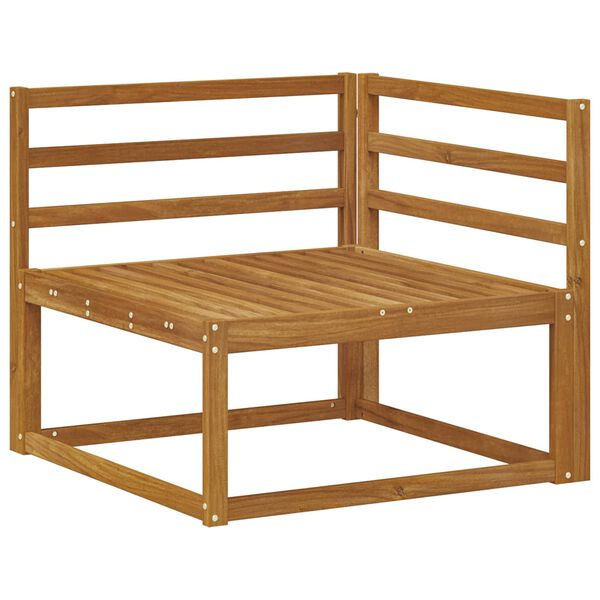 vidaXL Utend&oslash;rs sofa-sett 7 pcs Naturlig Solid akasietre