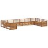 vidaXL Sofasett 6 stk. Naturlig Solid akasietre