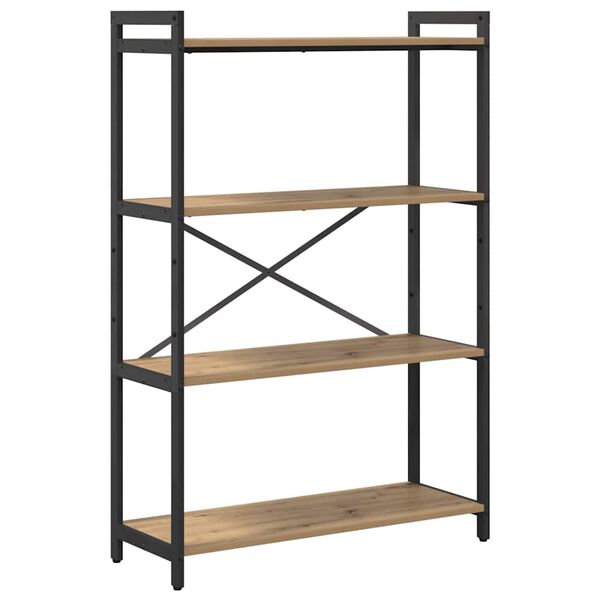 vidaXL Bokhylle Artisan Eik 80 x 30 x 120 cm Konstruert tre