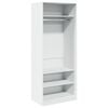 vidaXL Garderobe hvit 80x50x200 cm konstruert tre