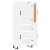 vidaXL Highboard hvit 69,5x34x180 cm konstruert tre