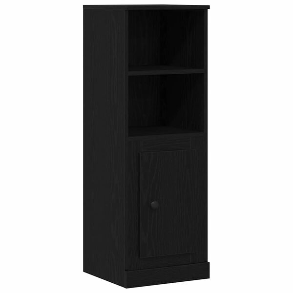 vidaXL Highboard Svart Eik 36 x 35.5 x 103.5 cm Konstruert tre