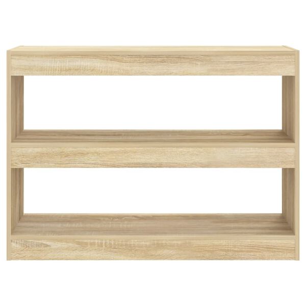 vidaXL Bokhylle/romdeler sonoma eik 100x30x72 cm