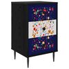 vidaXL Nattbordskap MAINZ Svart eik 36 x 33 x 61 cm Konstruert tre