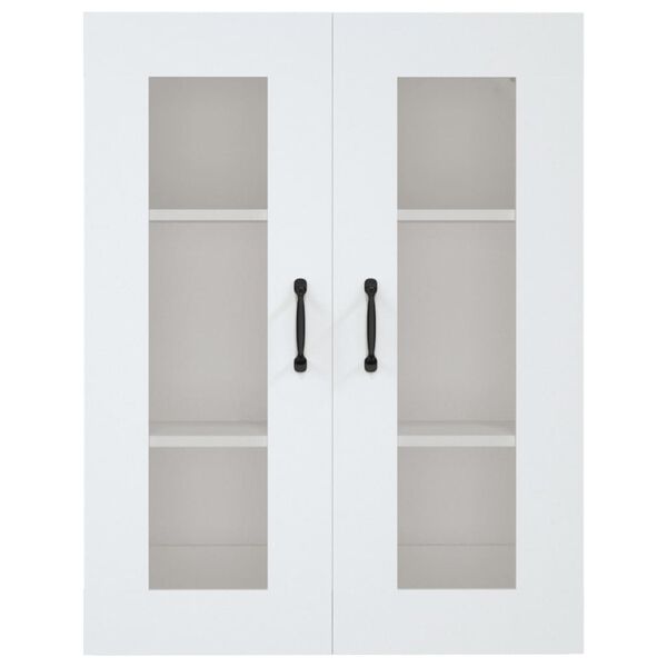 vidaXL Hengende veggskap hvit 69,5x34x90 cm