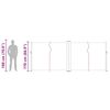 vidaXL Uttrekkbar sidemarkise 170x1200 cm r&oslash;d