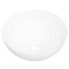 vidaXL Vask 36x15 cm keramikk rund hvit