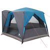 vidaXL Hytte telt for 5 personer med tak Bl&aring; og gr&aring; 333 x 317 x 194 cm
